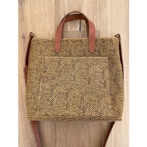 The Zip-Top Small Transport Crossbody: Spotted Calf Hair Edition